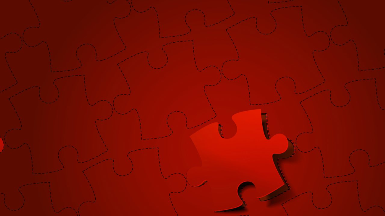 Modern Puzzle Design Banner Template.